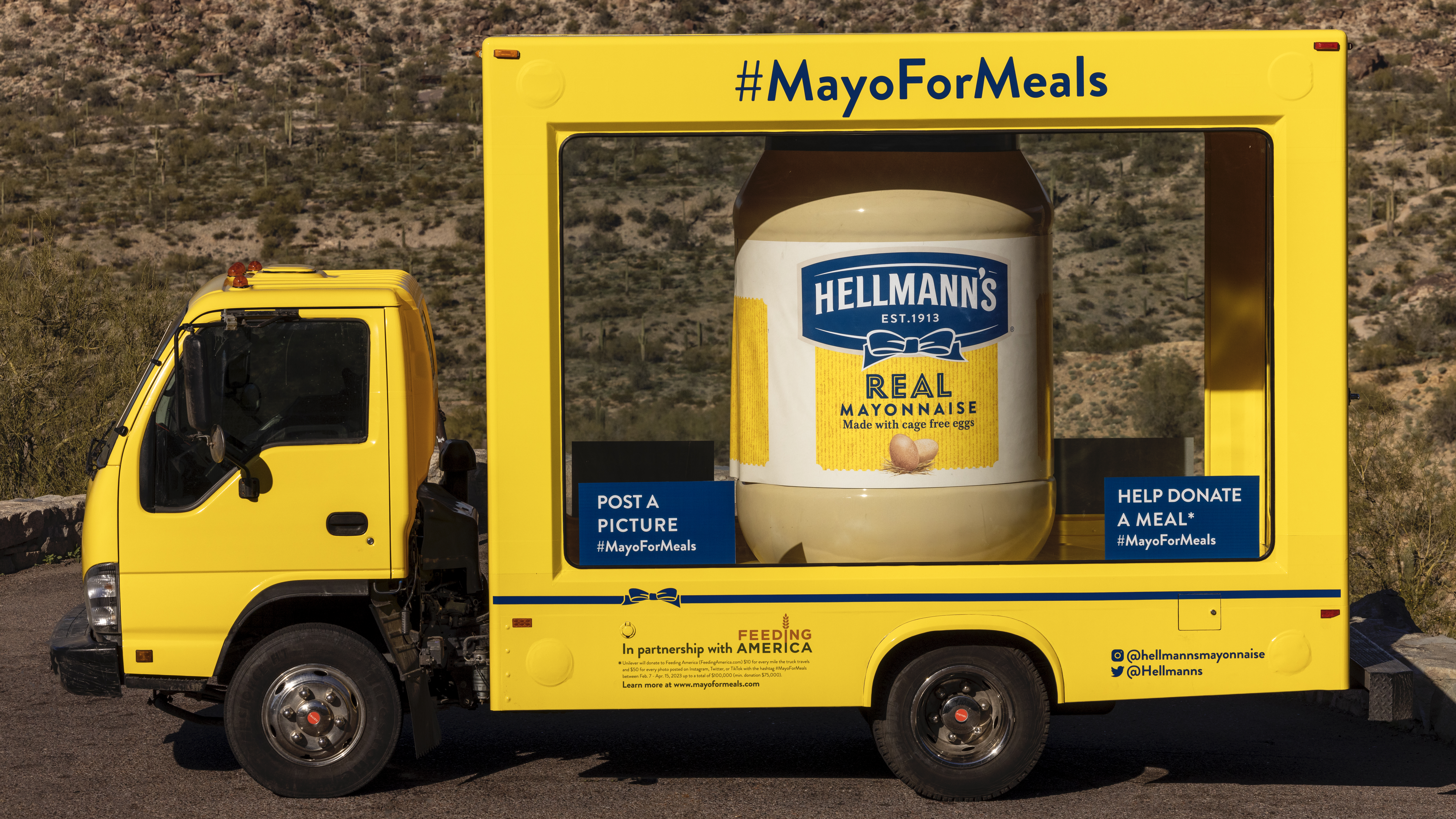 Hellman's glass box truck marketing campaign